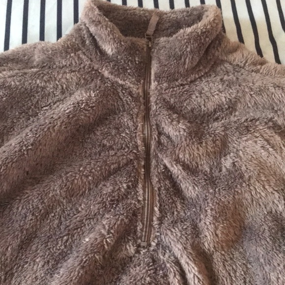 Fur Quarter Zip Sweater. jacket - Picture 3 of 4